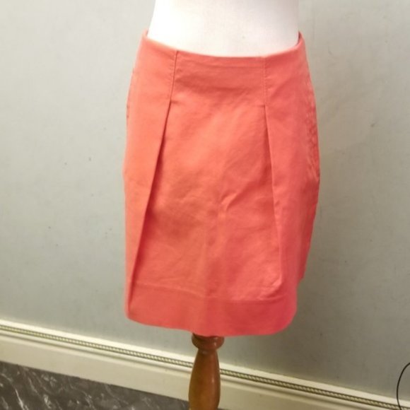 NWOT J.Crew orange mini skirt size 0 (98) - Picture 5 of 8